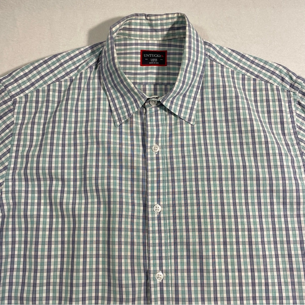 UntucKit Mens Slim Fit Long Sleeve Button Up Size Large